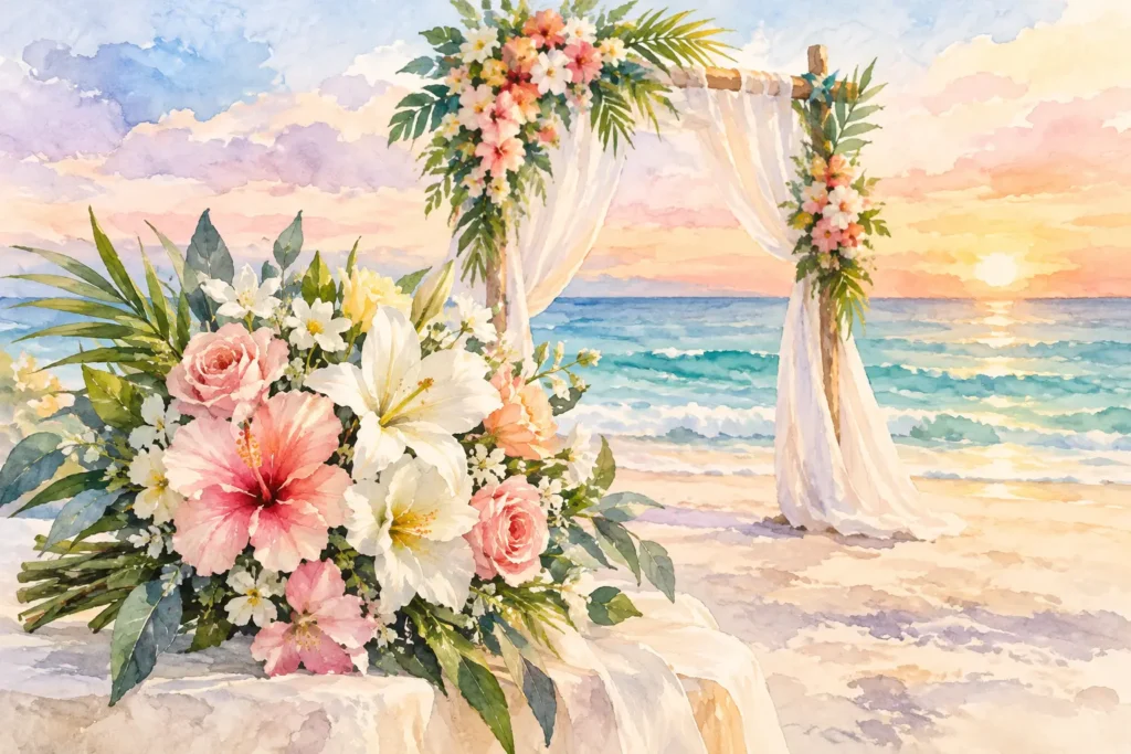 wedding flowers for Naples beach